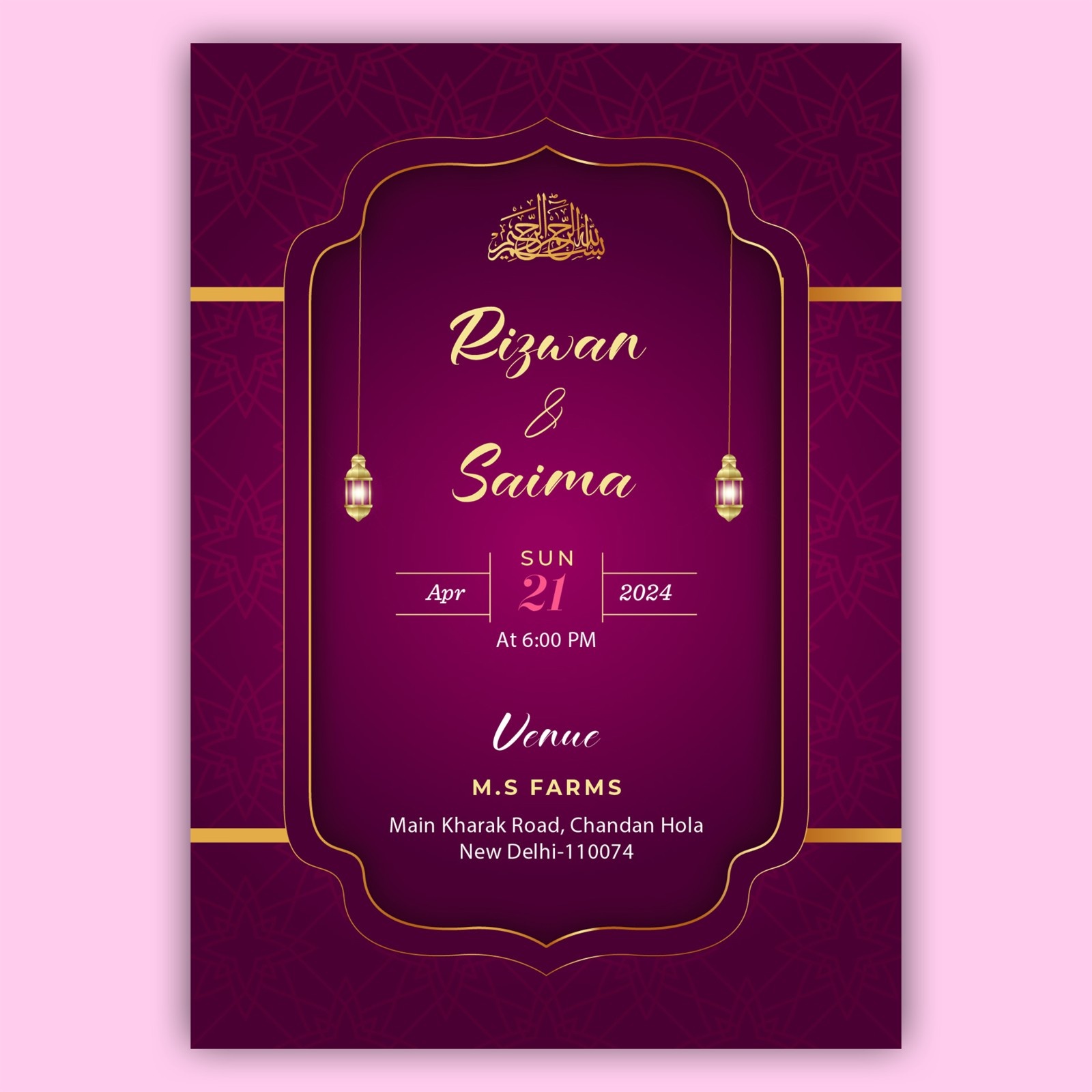 Invitation Cards - Design 10